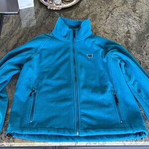 The Black Dog Turquoise Fleece Pullover